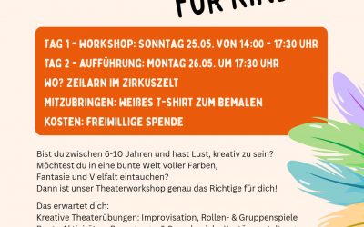 Mai 2025 – Kindertheaterworkshop „Gemeinsam sind wir bunt“